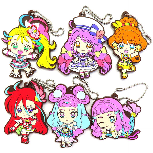 Set of 6 Tropical-Rouge! Precure Capsule Rubber Mascot [USED]