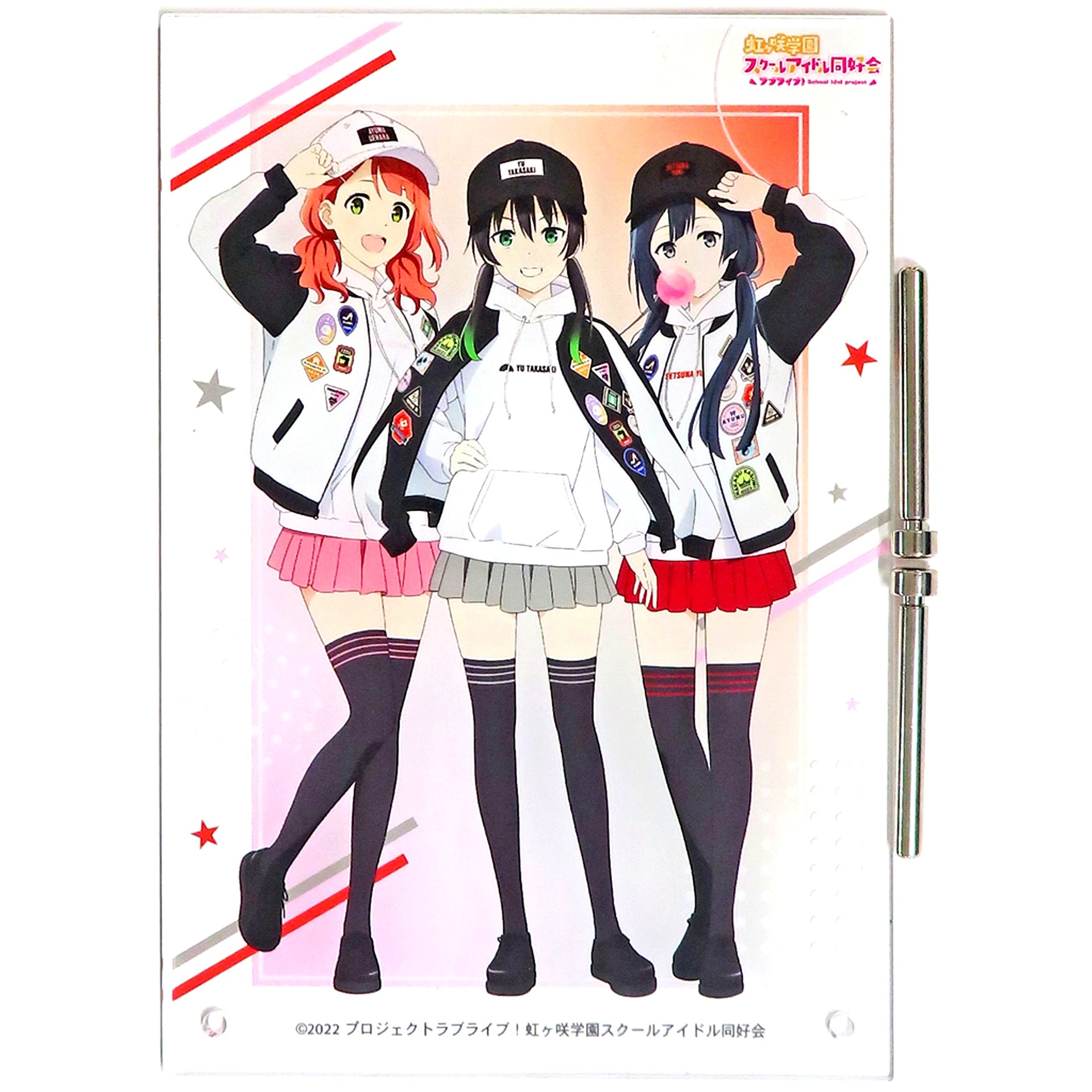 Yu Takasaki, Ayumu Uehara, Setsuna Yuki Matching Outfit Ver. Vol. 2 Love Live! Nijigasaki High School Idol Club arti-mate Illustration A5 Acrylic Panel [USED]