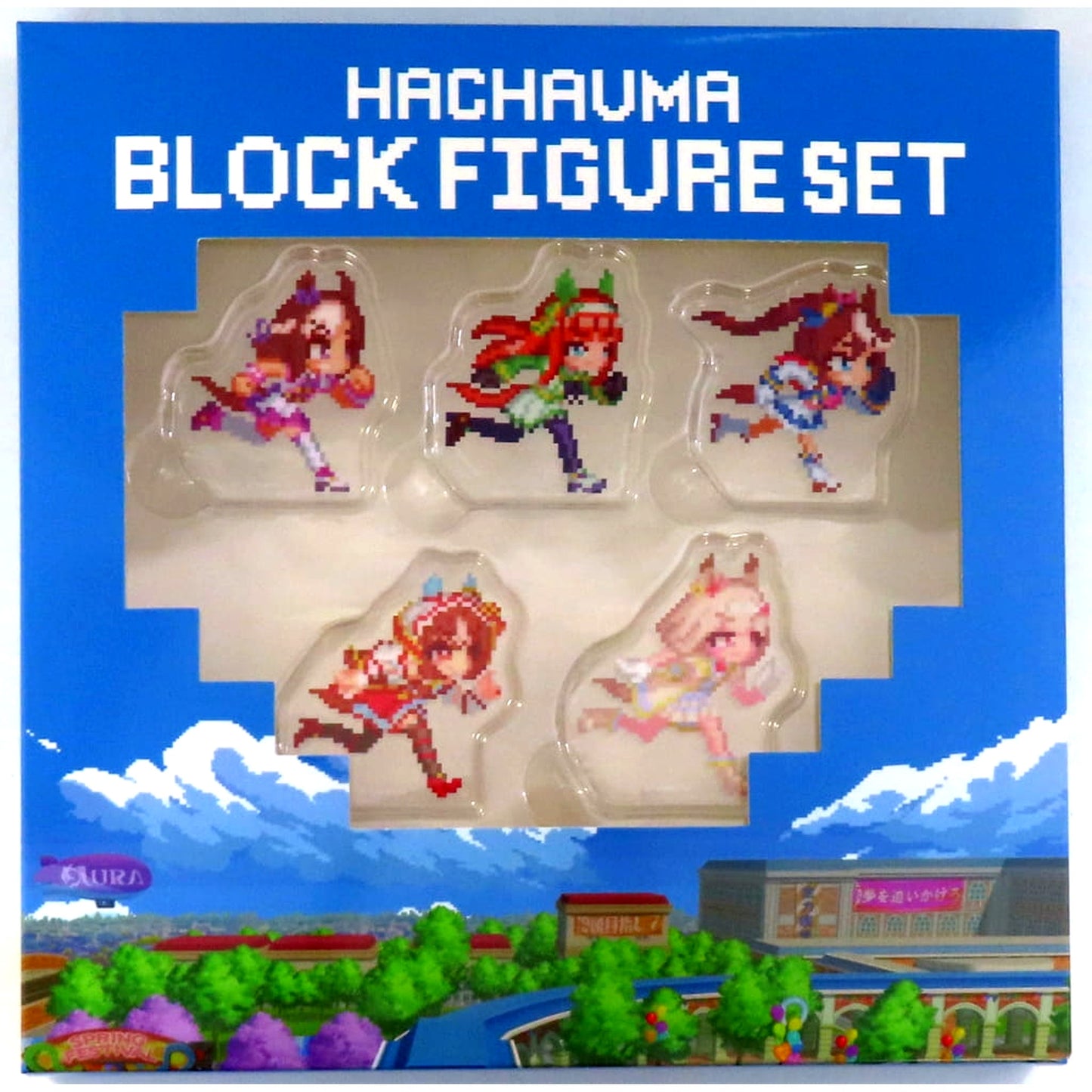 Umamusume: Pretty Derby - Party Dash Nintendo Switch Game Software DELUXE BOX Included Bonus HACHAUMA BLOCK FIGURE SET Set of 5 [USED]