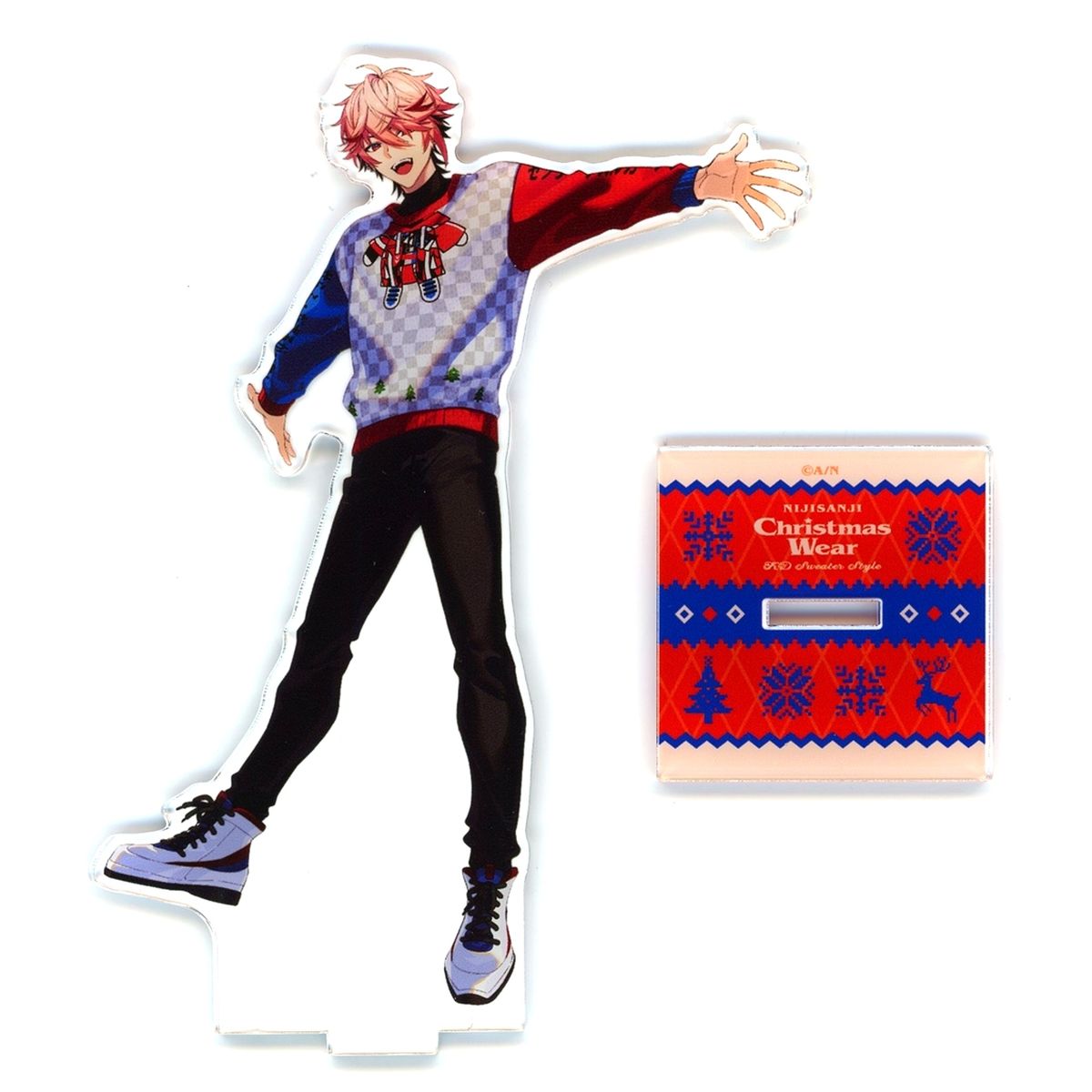 Seraph Dazzlegarden Acrylic Stand Virtual YouTuber Nijisanji Christmas Wear KD Sweater Style [USED]