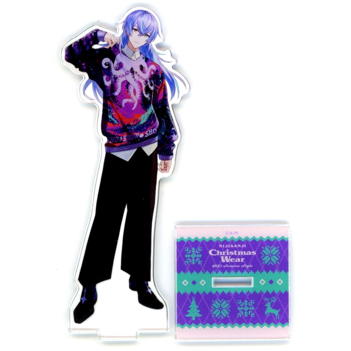 Hoshirube Sho Acrylic Stand Virtual YouTuber Nijisanji Christmas Wear KD Sweater Style [USED]