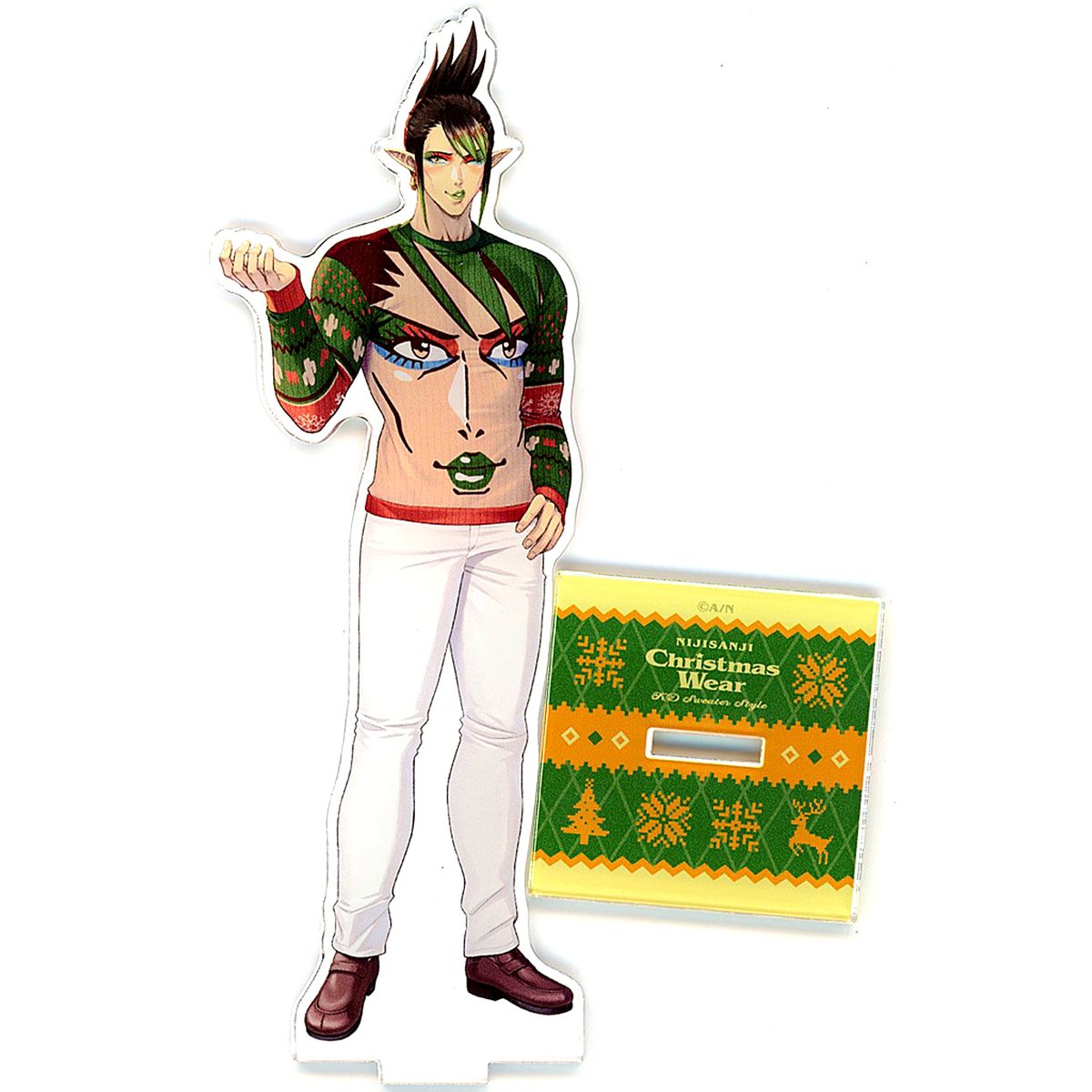 Hanabatake Chaika Acrylic Stand Virtual YouTuber Nijisanji Christmas Wear KD Sweater Style [USED]