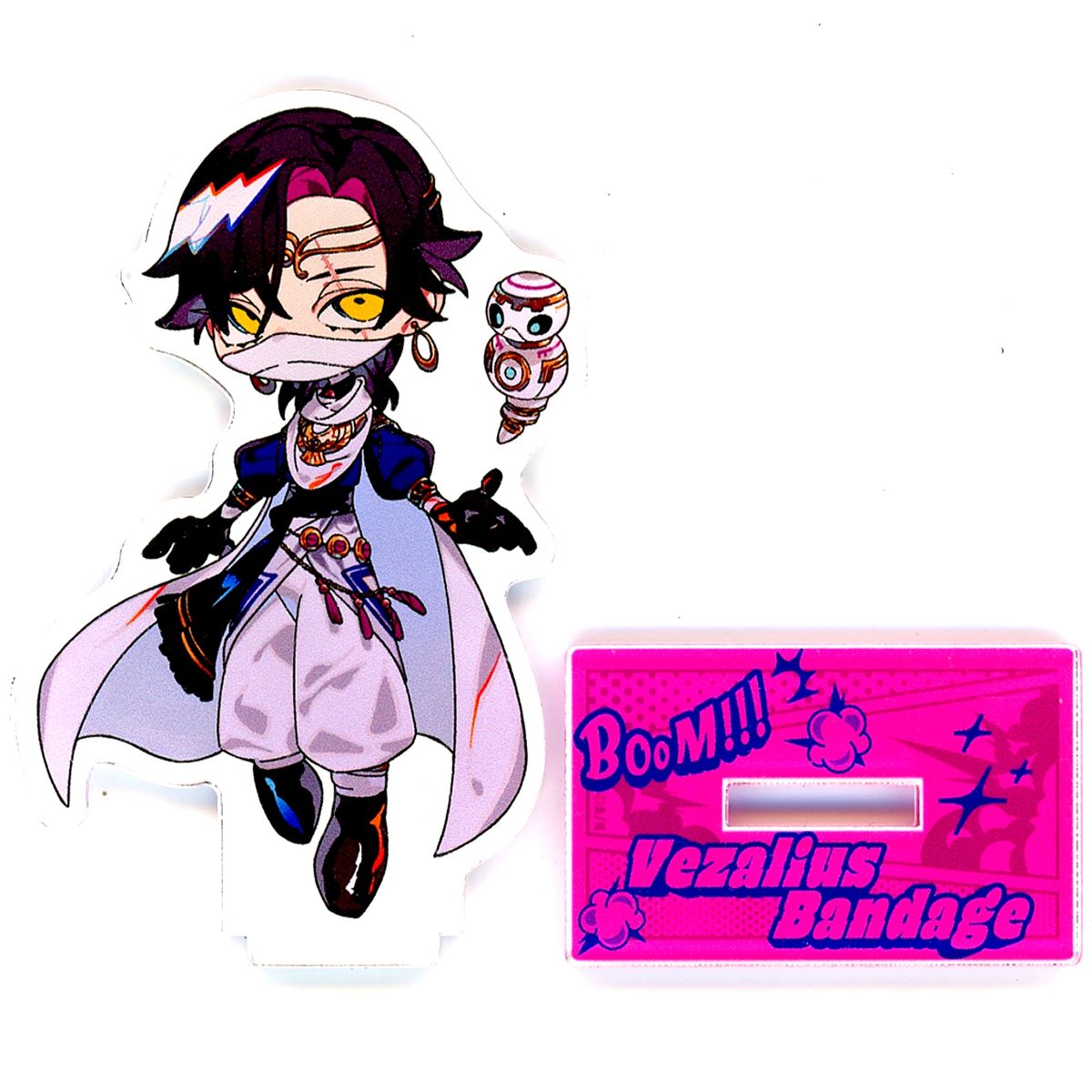 Vezalius Bandage Virtual YouTuber Nijisanji Mini Acrylic Stand Ver. A Hero Costume NIJISANJI EN Krisis Comic Style [USED]