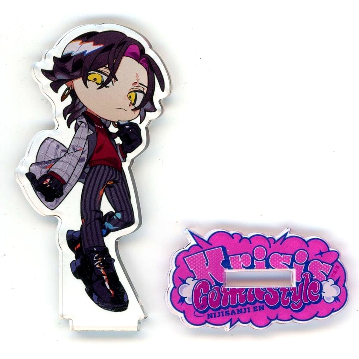 Vezalius Bandage B Ver. Casual Clothes Mini Acrylic Stand Virtual YouTuber Nijisanji NIJISANJI EN Krisis Comic Style [USED]