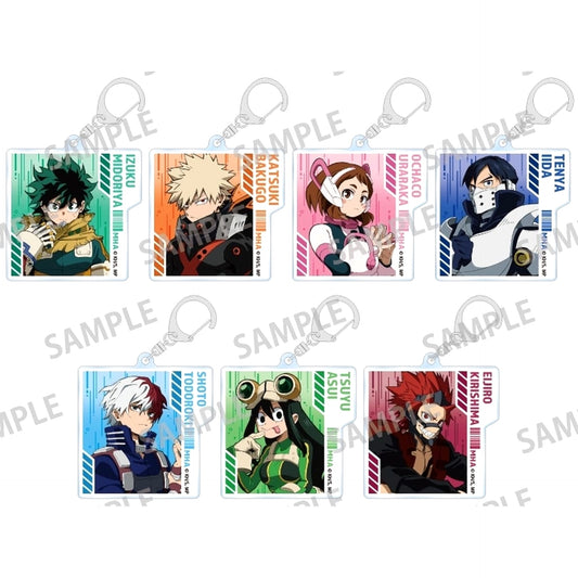 Izuku Midoriya & Others My Hero Academia All 7 Types Set Random Acrylic Keychains Vol.1 7th Edition [USED]