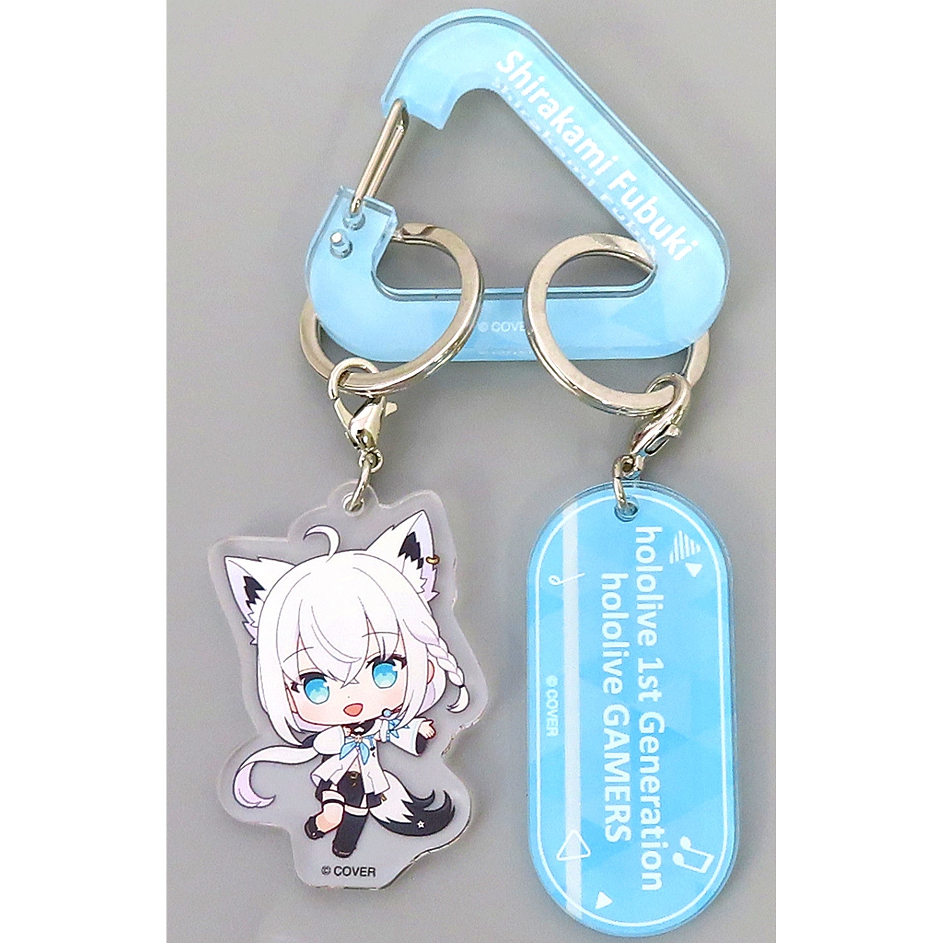 Shirakami Fubuki Hololive Holo mini Vocal Series Carabiner Charm [USED]