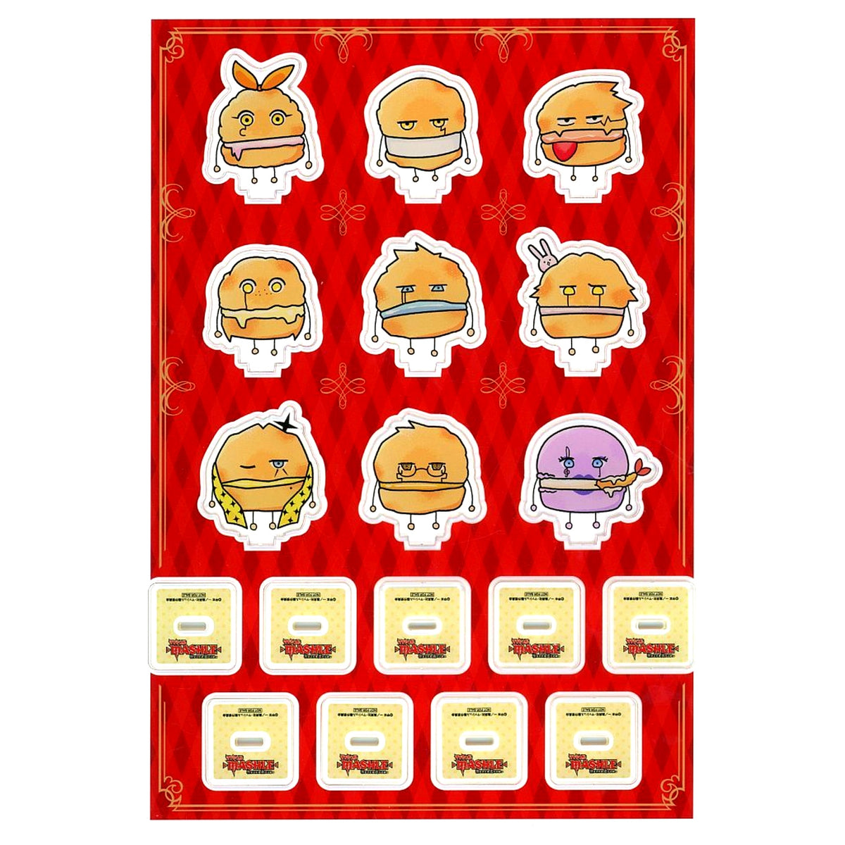 All Characters Choux Form Mini Acrylic Stand Set of 9 Blu-ray DVD MASHLE Divine Visionary Candidate Exam Arc Vol. 1-4 Rakuten Books Bonus [USED]