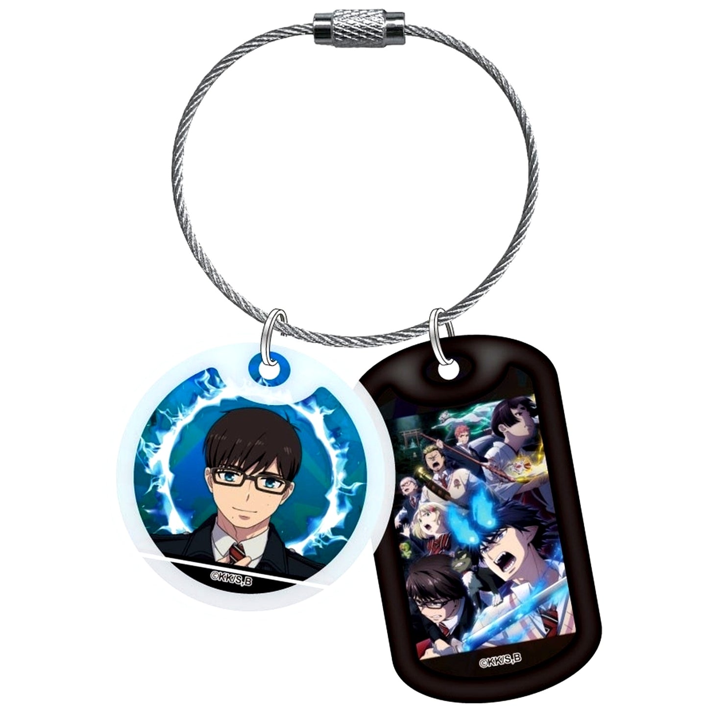 Yukio Okumura Blue Exorcist Shimane Illuminati Saga Acrylic Dog Tag Keychain [USED]