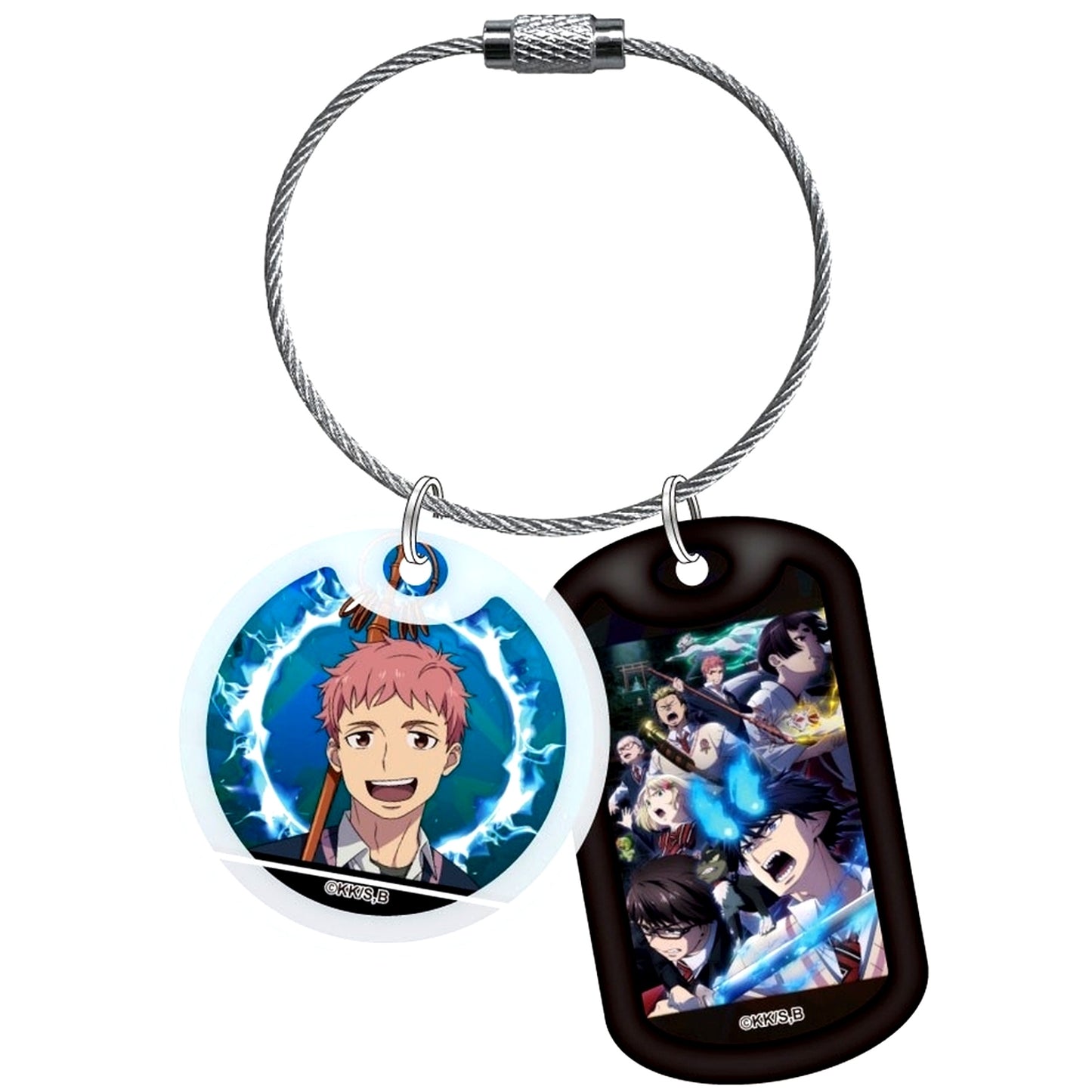Renzo Shima Blue Exorcist Shimane Illuminati Saga Acrylic Dog Tag Keychain [USED]