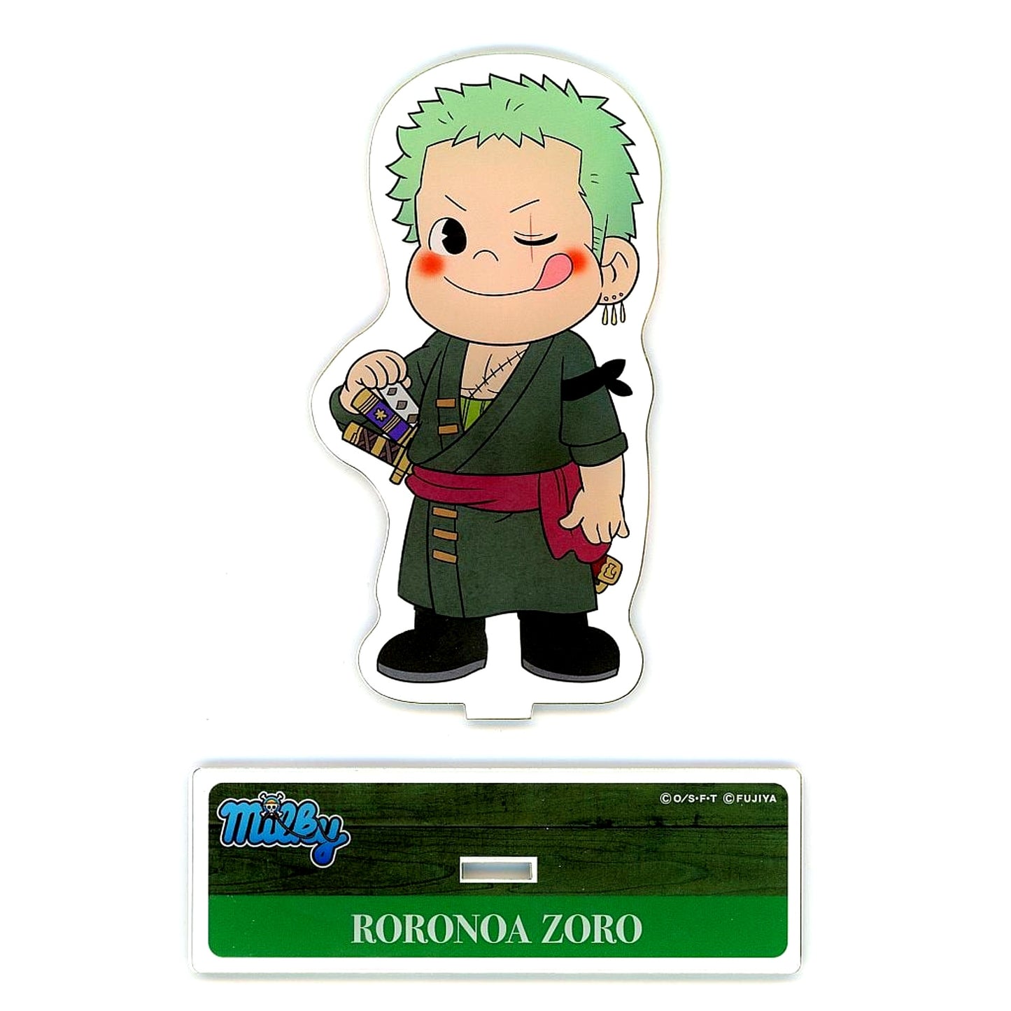 Roronoa Zoro Acrylic Stand Fujiya x One Piece milky x One Piece [USED]