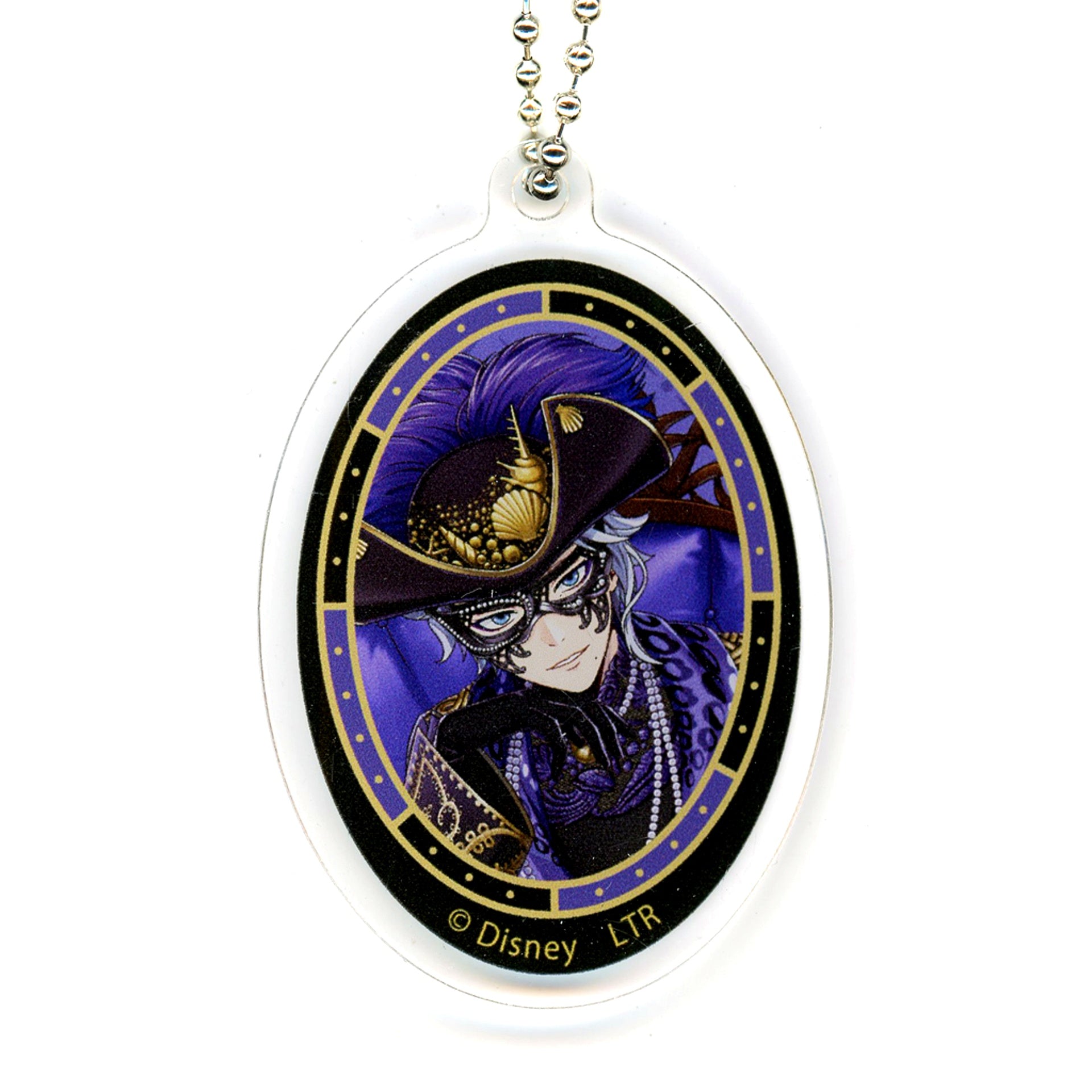 Azul Ashengrotto Disney Twisted-Wonderland x OH MY CAFE 2024 Acrylic Keychain Glorious Masquerade [USED]