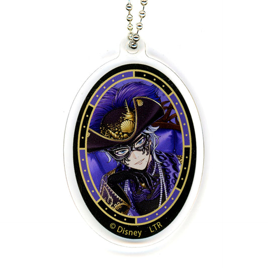 Azul Ashengrotto Disney Twisted-Wonderland x OH MY CAFE 2024 Acrylic Keychain Glorious Masquerade [USED]