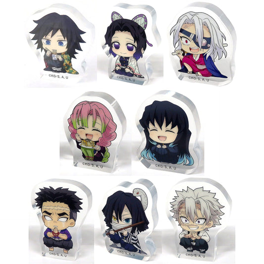 Demon Slayer: Kimetsu no Yaiba Giyu Tomiokau & Others All 8 Types Set ViVimus Corotto! Acrylic Figure Collection Hashira Training Arc Acrylic Item [USED]