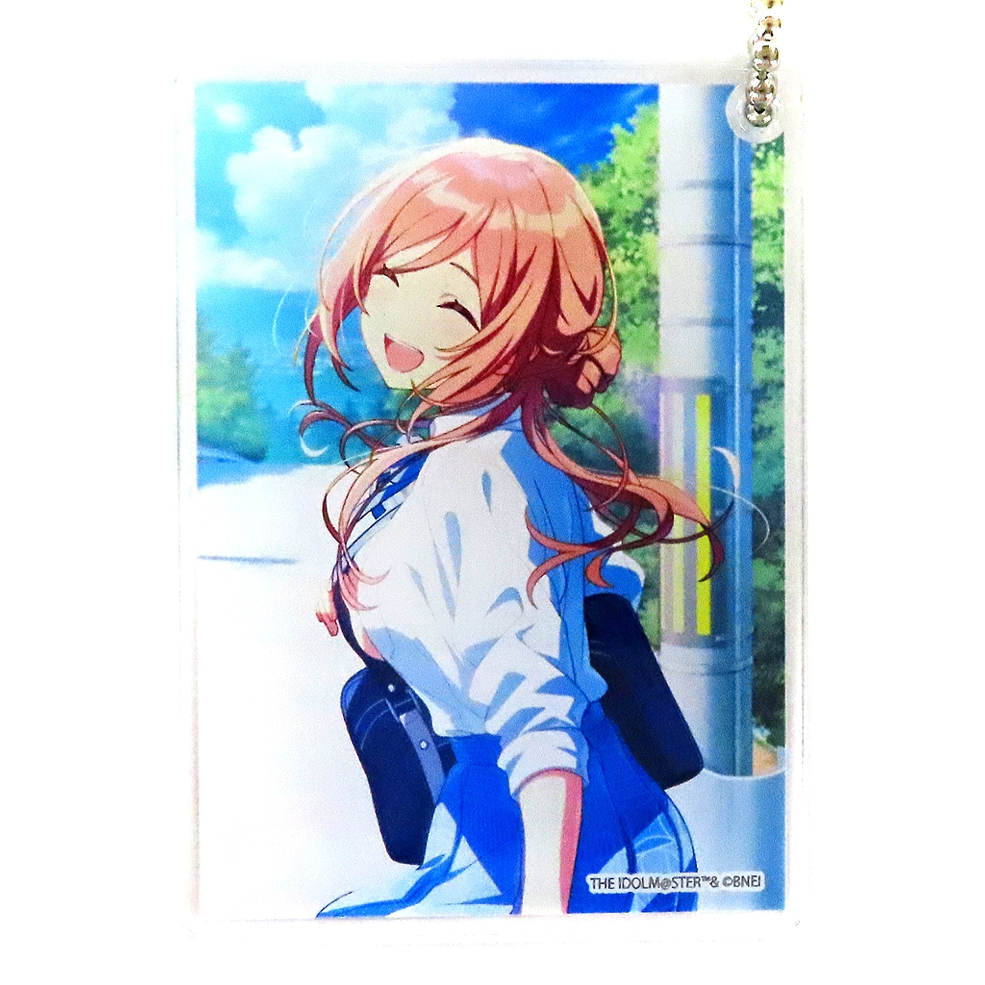 Rinami Himesaki Acrylic Keychain CD Gakuen Idolmaster Hatsuboshi Gakuen Season Solo Collection Vol.1 Kimi to Semi Blue C104 Set [USED]