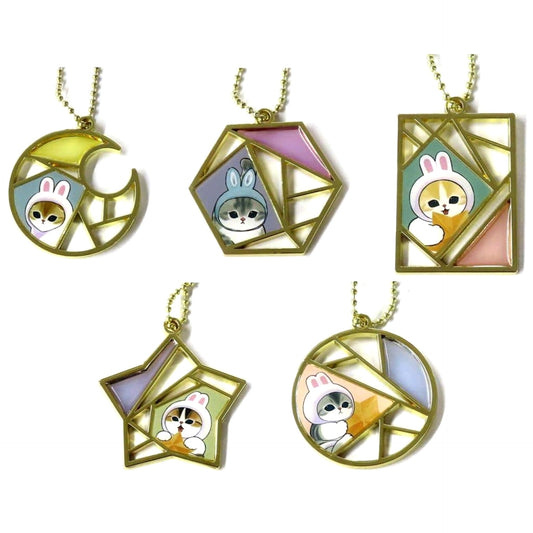 Mofusand Usa-nyan Moon & Others Ichiban Kuji Accessories Charms Moon Usa-nyan no Hoshi Atsume Prize E All 5 Types Set Charm [USED]