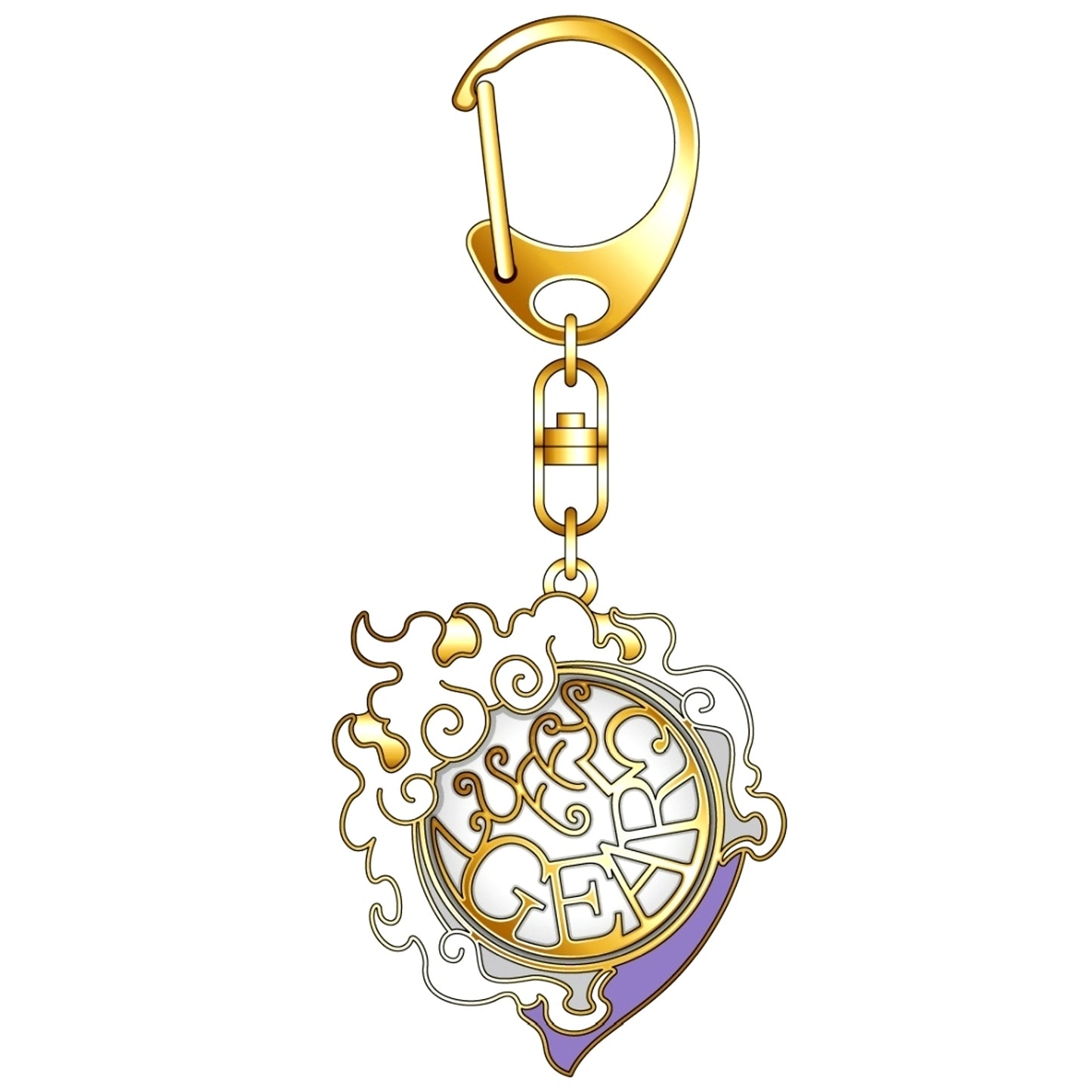 Monkey D. Luffy One Piece GEAR5 Symbol Motif Keychain [USED]