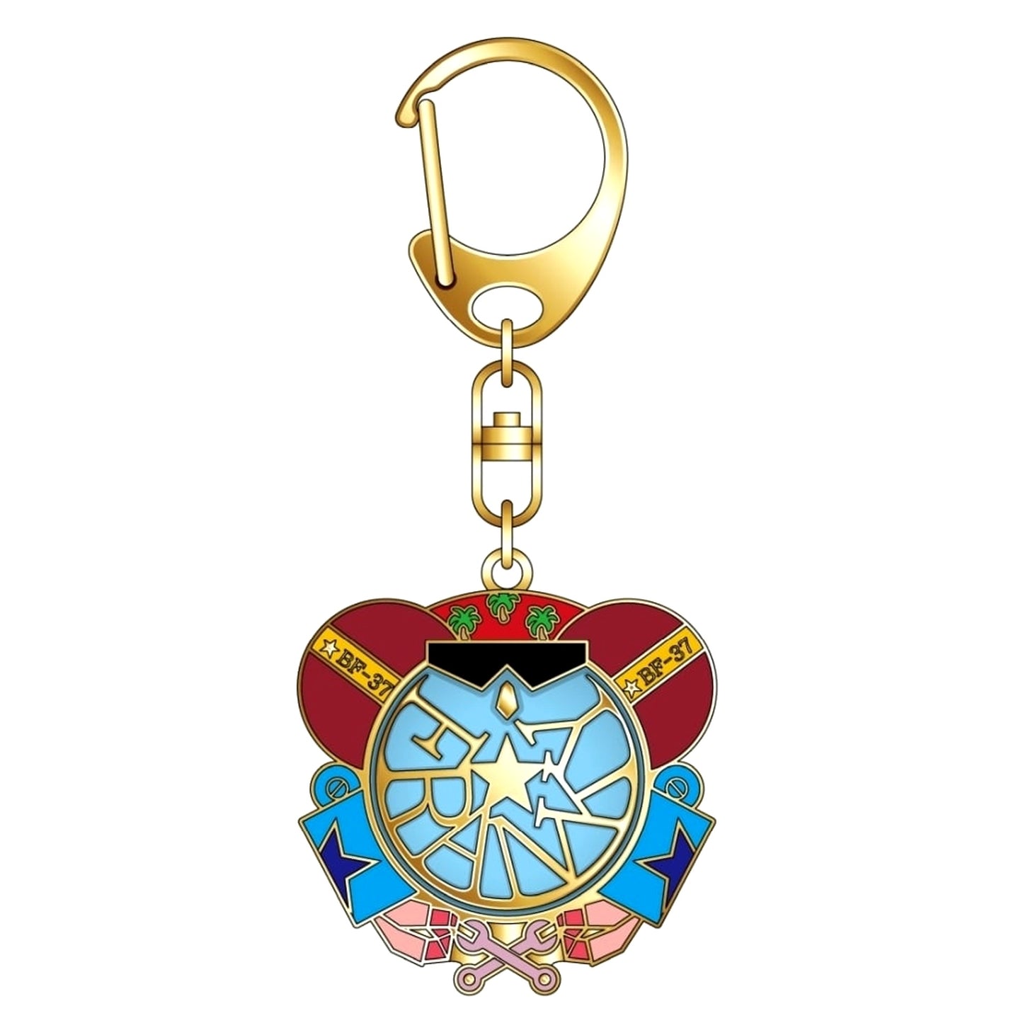 Franky One Piece Symbol Motif Keychain [USED]
