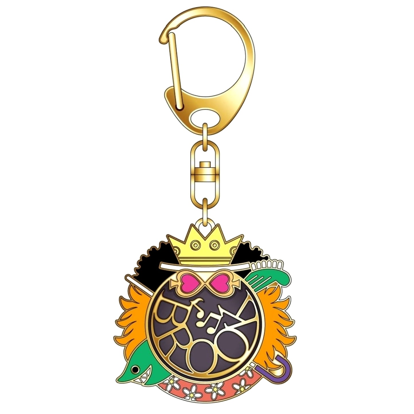 One Piece Brook Symbol Motif Keychain Keychains [USED]