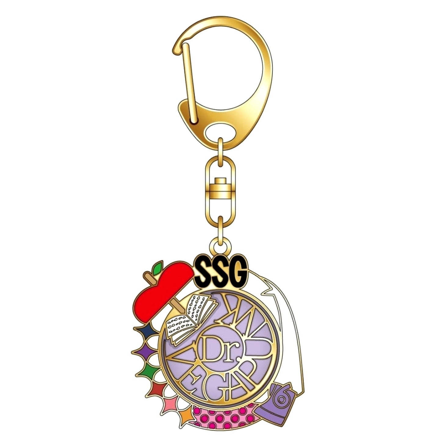 One Piece Dr.Vegapunk Symbol Motif Keychain Keychains [USED]