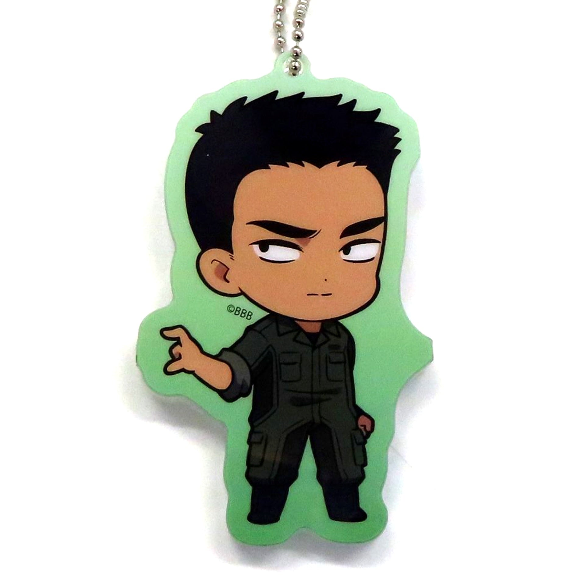 Isami Ao Jumpsuit Brave Bang Bravern! Kuttsuku Acrylic Keychain Yuki Bakuhatsu Fes [USED]