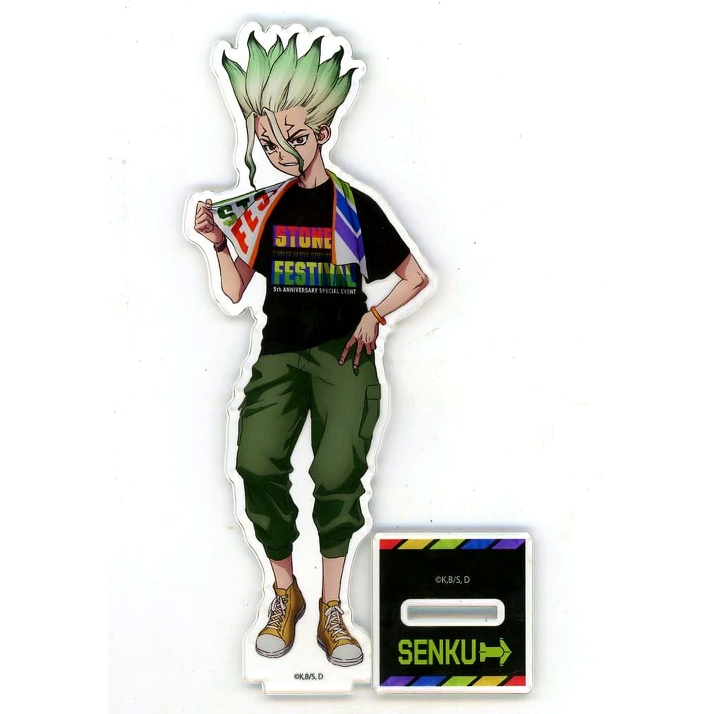 Senku Ishigami Dr.STONE Acrylic Stand Stone Banquet [USED]