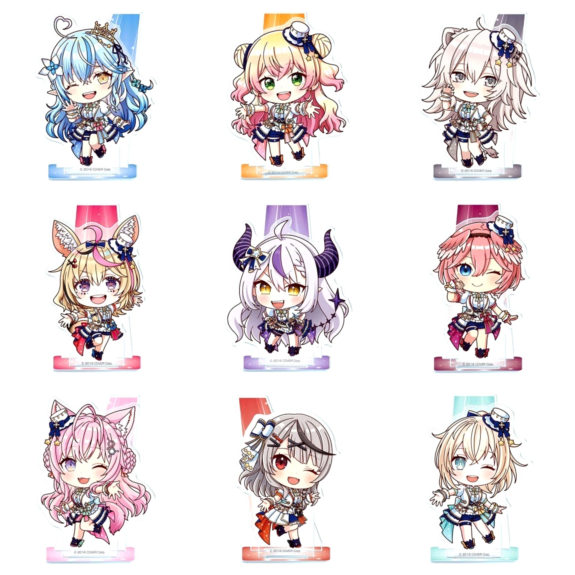 Set of 9 hololive Acrylic Stand Bright Parade 2 [USED]