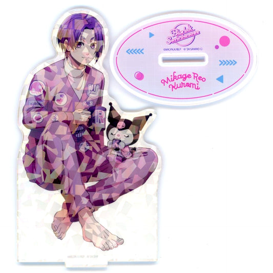 Reo Mikage x Kuromi Hologram Acrylic Stand Blue Lock x Sanrio Characters [USED]