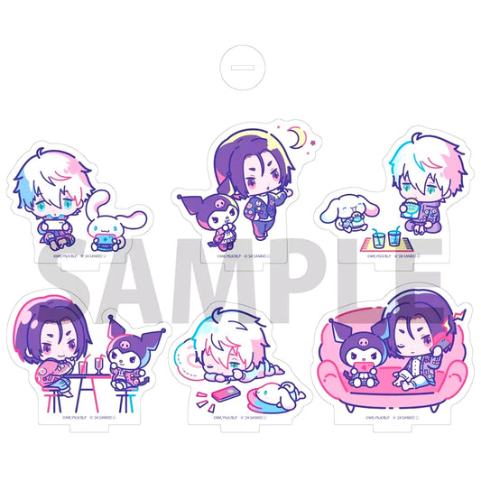 Set of 6 Blue Lock x Sanrio Characters Trading Acrylic Puchi Stand [USED]