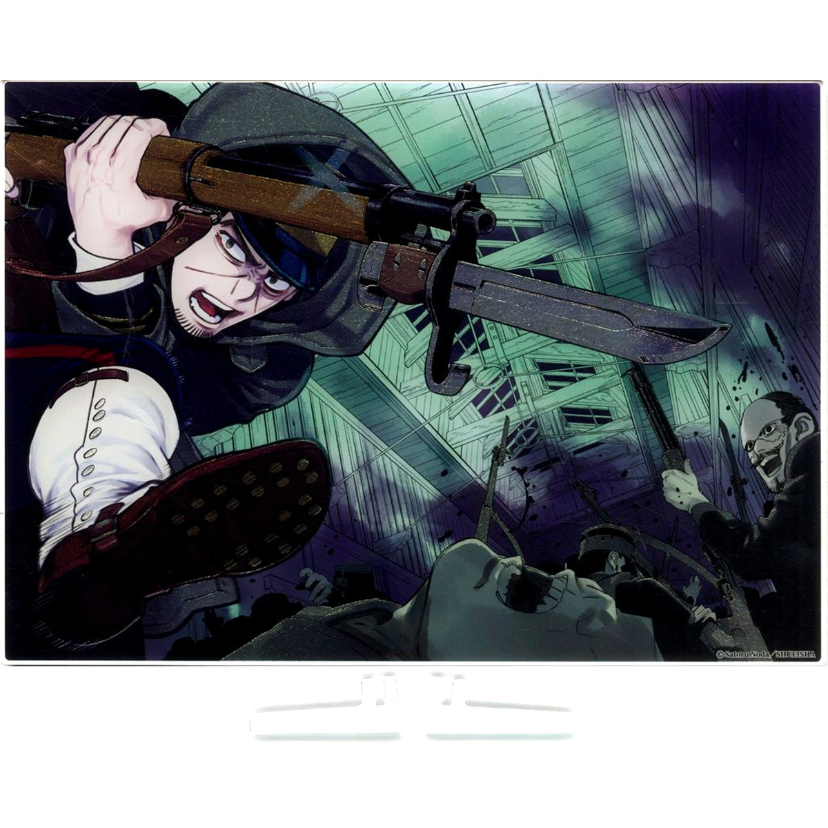 Sergeant Tsukishima YJC Vol. 15 Cover Illustration Foil Stamped Acrylic Art Golden Kamuy Jump Characters Store Limited [USED]