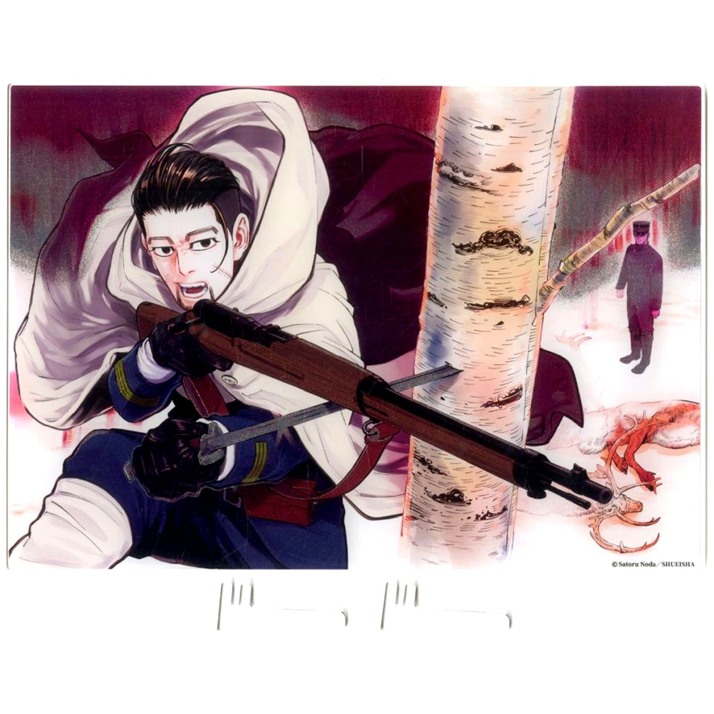 Hyakunosuke Ogata YJC Vol. 17 Cover Illustration Foil Stamped Acrylic Art Golden Kamuy Jump Characters Store Limited [USED]