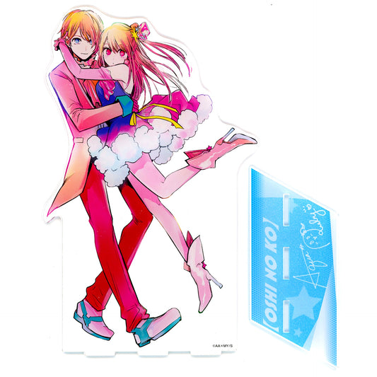 Aqua & Ruby Hoshino Oshi no Ko Acrylic MEGA Figure Jump Characters Store Limited [USED]