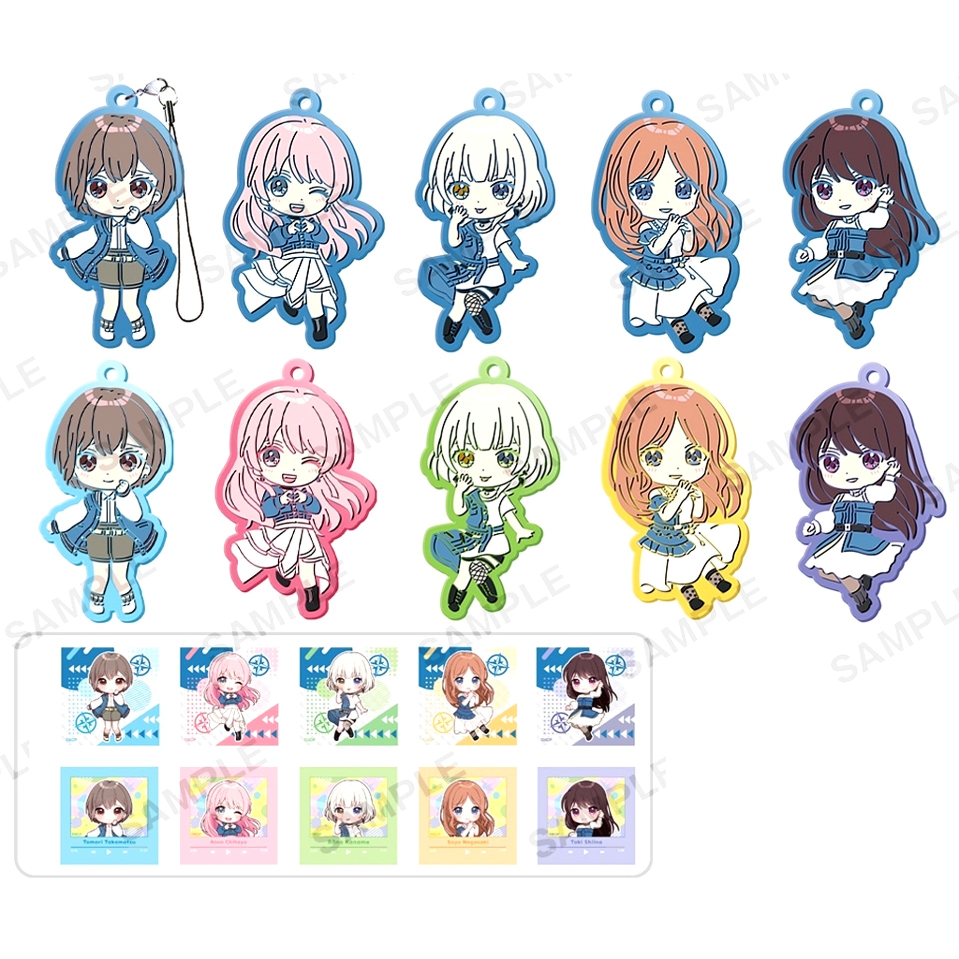 Set of 10 BanG Dream! It's MyGO!!!!! Rubber Strap BOX ver. [USED]