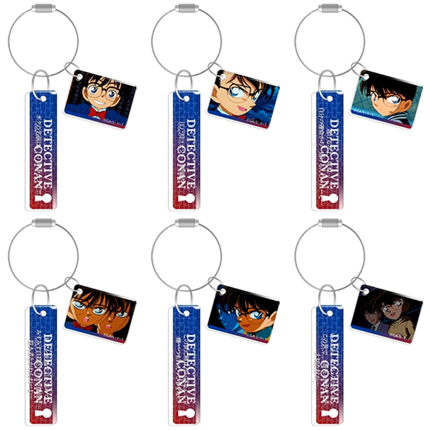 Set of 6 Conan Edogawa Detective Conan Acrylic Plate Collection [USED]