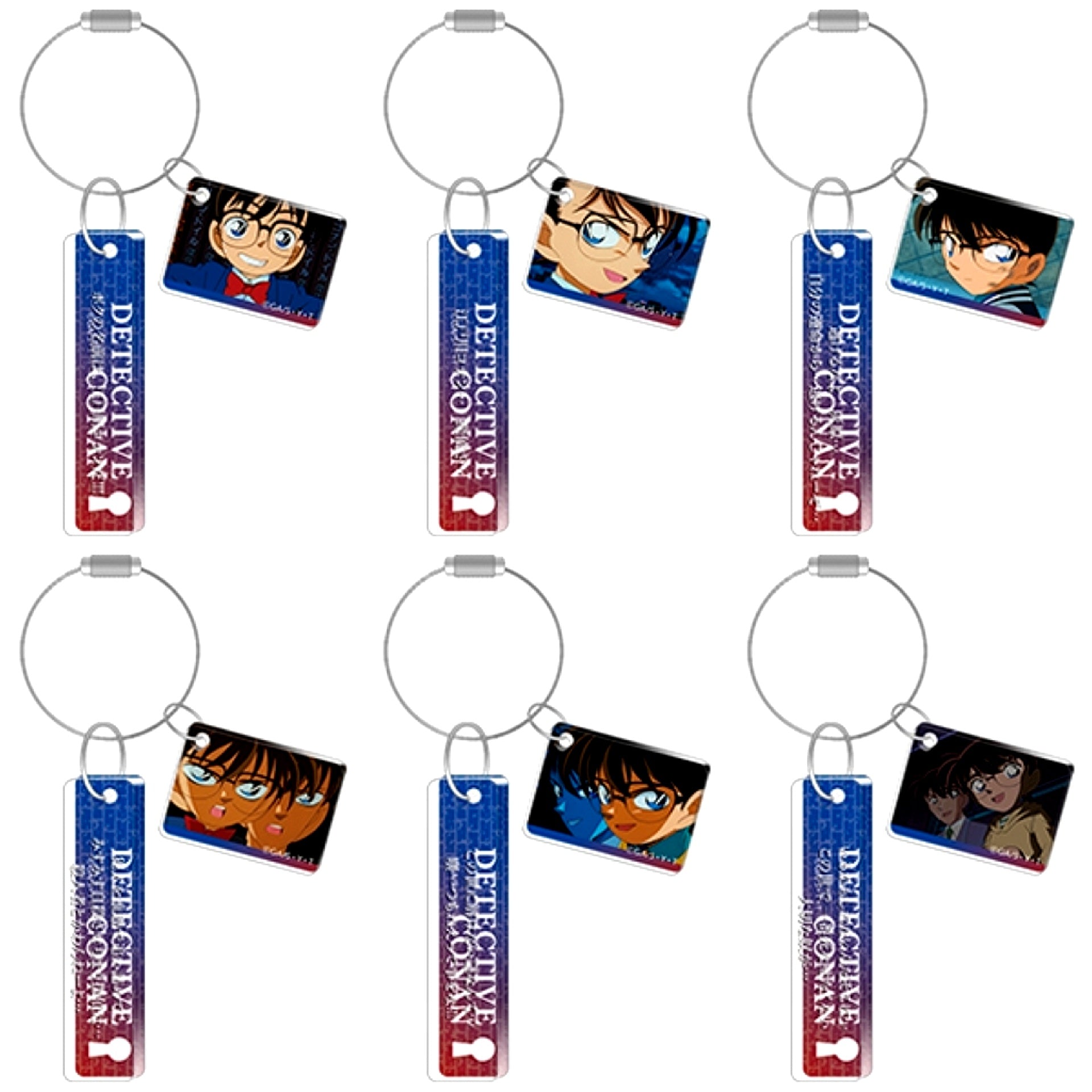 Set of 6 Conan Edogawa Detective Conan Acrylic Plate Collection [USED]