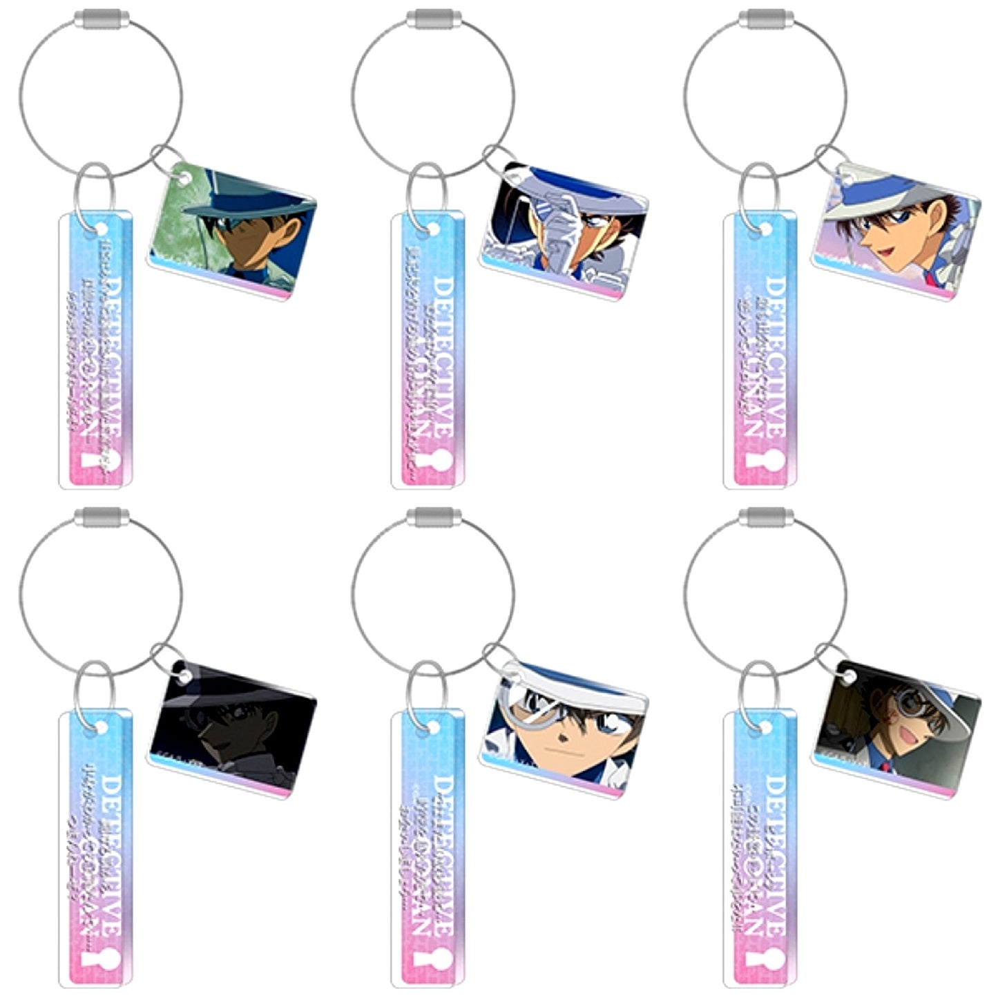 Set of 6 Kaito Kid Detective Conan Acrylic Plate Collection [USED]