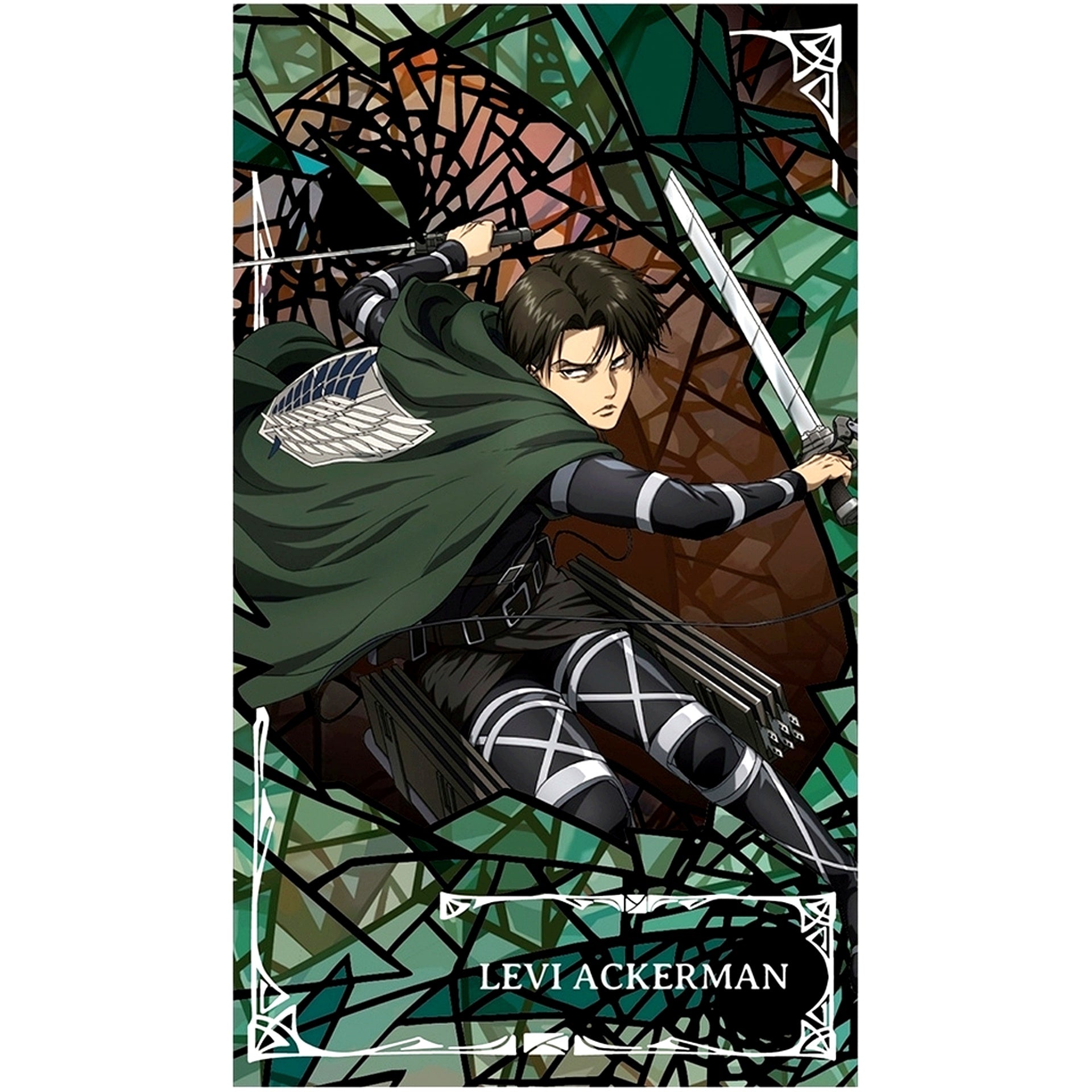 Levi A. AFORCE x DRAGON HORSE Attack on Titan Quicksand Acrylic Plate [USED]