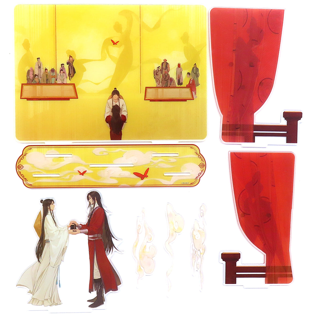 Xie Lian & Hua Cheng Yao Bei Qi Luo Shu Ying Sui Jun Acrylic Stand Heaven Official's Blessing Shanghai Collab Cafe [USED]