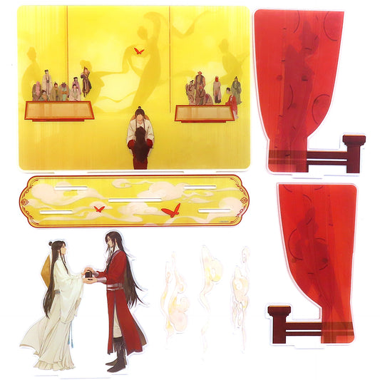 Xie Lian & Hua Cheng Yao Bei Qi Luo Shu Ying Sui Jun Acrylic Stand Heaven Official's Blessing Shanghai Collab Cafe [USED]