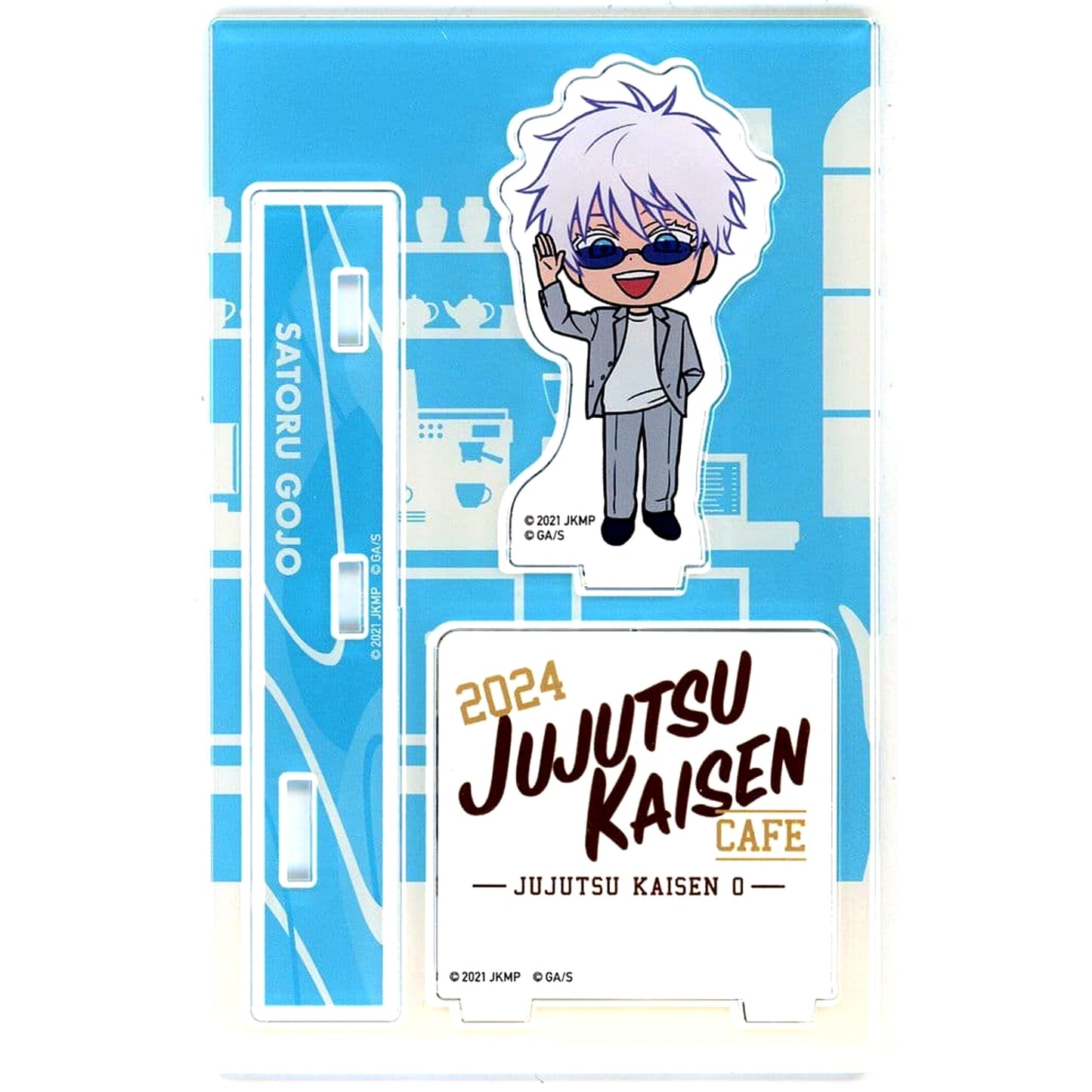 Satoru Gojo Jujutsu Kaisen Cafe 2024 Jujutsu Kaisen 0 The Movie Mini Character Acrylic Stand [USED]