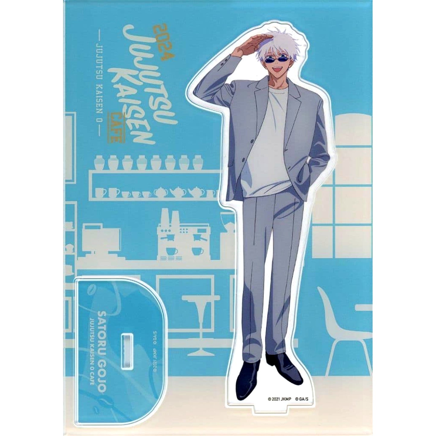 Satoru Gojo Jujutsu Kaisen Cafe 2024 Jujutsu Kaisen 0 The Movie Acrylic Stand [USED]
