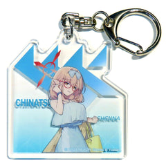 Blue Archive Chinatsu Hinomiya Acrylic Keychain Lawson Campaign Limited Keychains [USED]