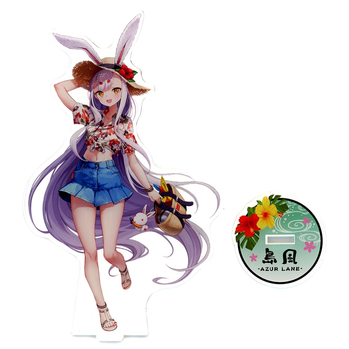 Shimakaze Acrylic Stand Azur Lane Azu-Tabi in Okinawa [USED]