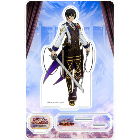 Mikasa Ackerman Attack on Titan Brave Order 2nd Anniversary Original Acrylic Stand Campaign Prize [USED]