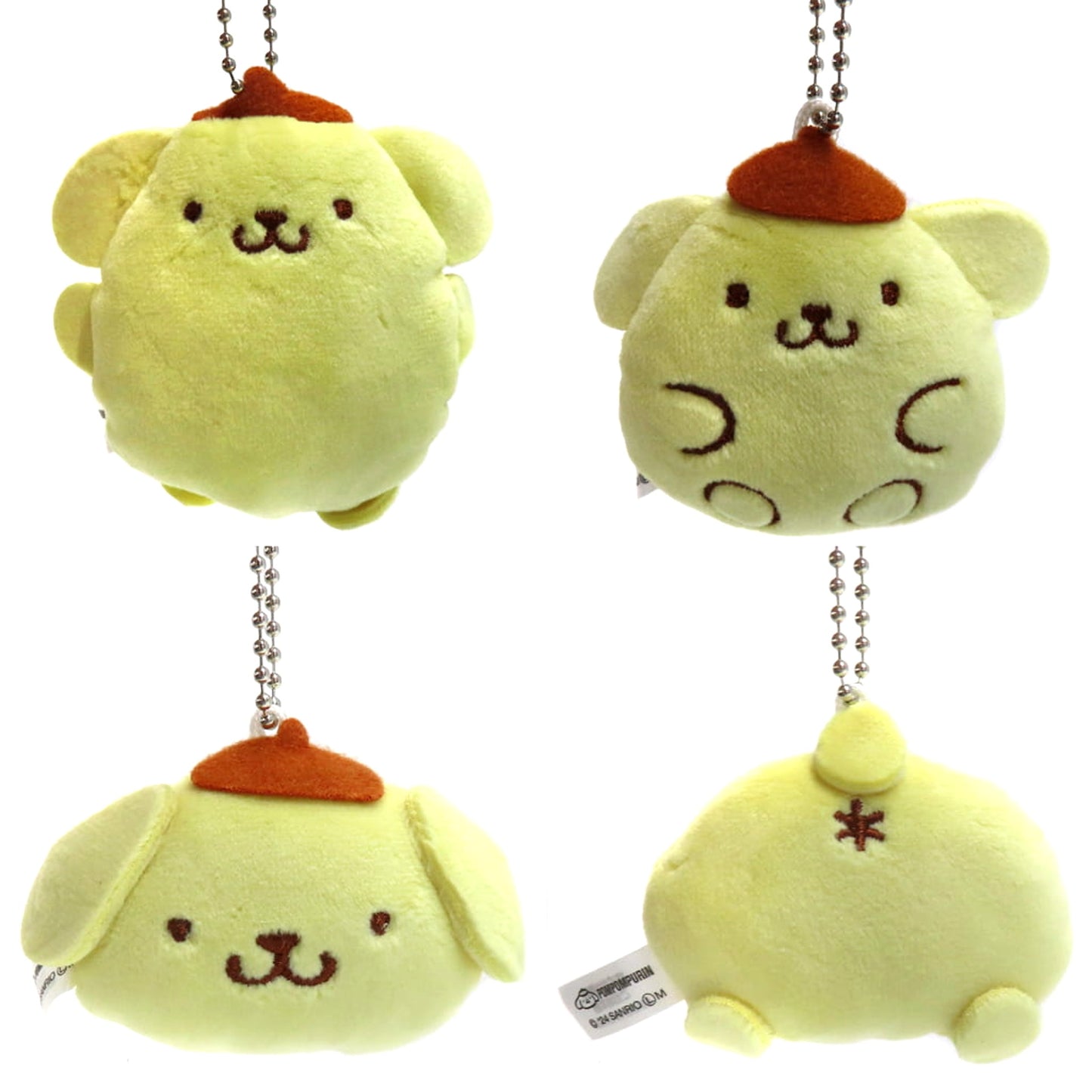 Pompompurin Mochimochi Stuffed Ball Chain All 4 Types Set Plush [USED]
