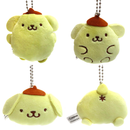 Pompompurin Mochimochi Stuffed Ball Chain All 4 Types Set Plush [USED]