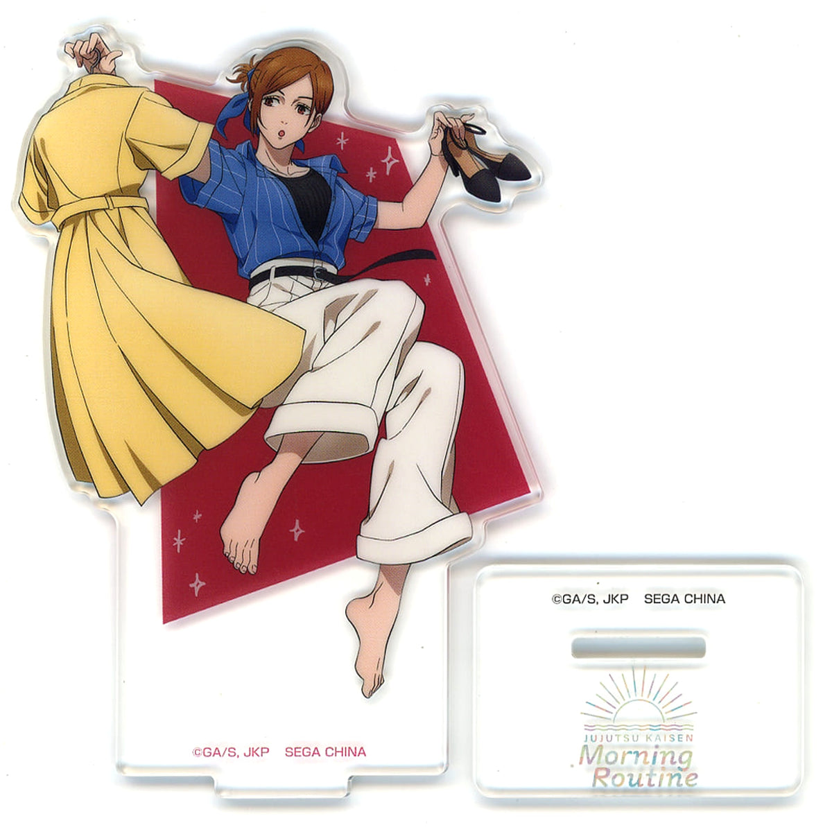 Jujutsu Kaisen Nobara Kugisaki Sega Lucky Kuji Morning Routine Acrylic Stand Prize D [USED]