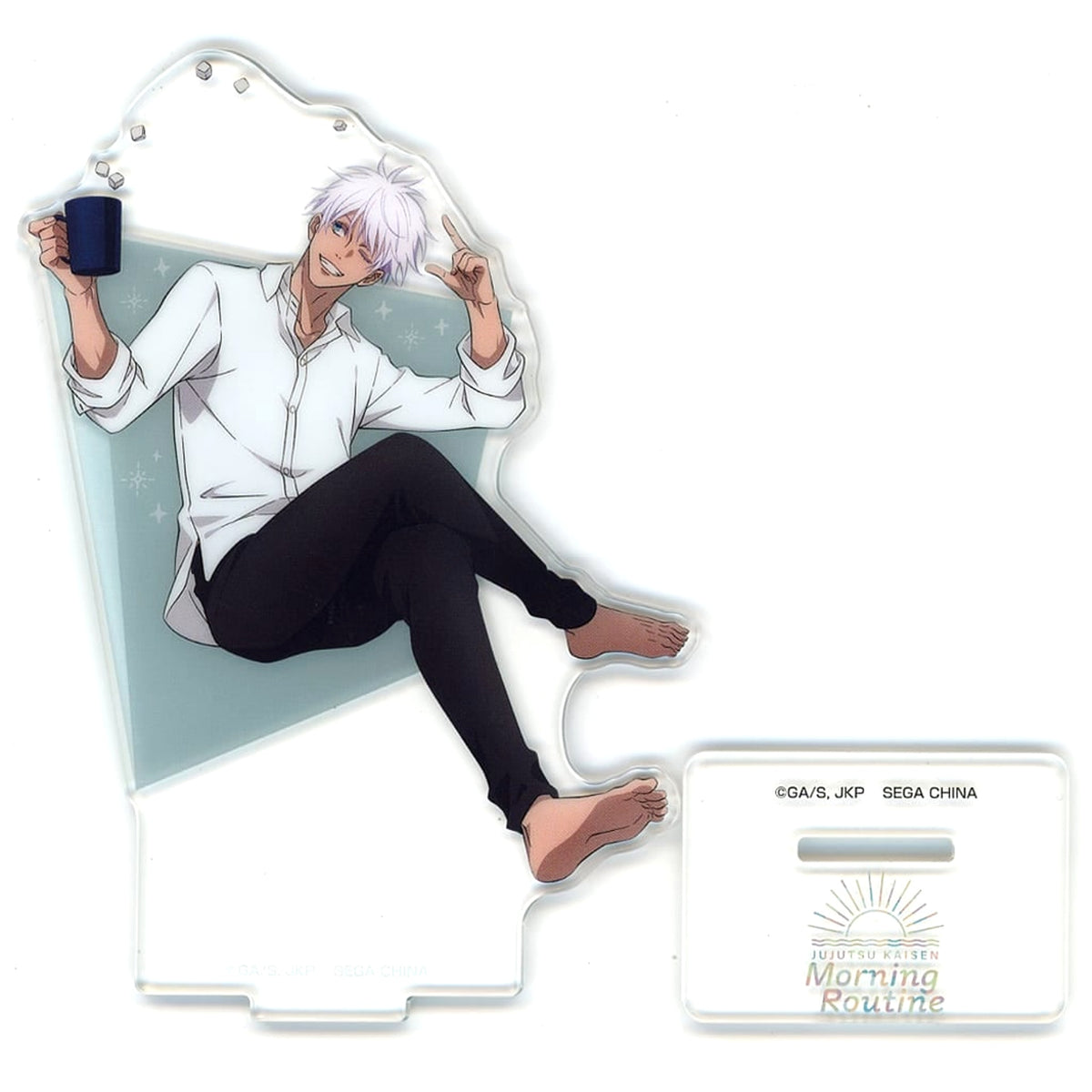 Jujutsu Kaisen Satoru Gojo Sega Lucky Kuji Morning Routine Acrylic Stand Prize D [USED]