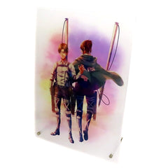 Attack on Titan Levi Ackerman Hange Zoe Dedicate Your Hearts Ichiban Kuji The Rumbling Acrylic Board Prize E Acrylic Item [USED]