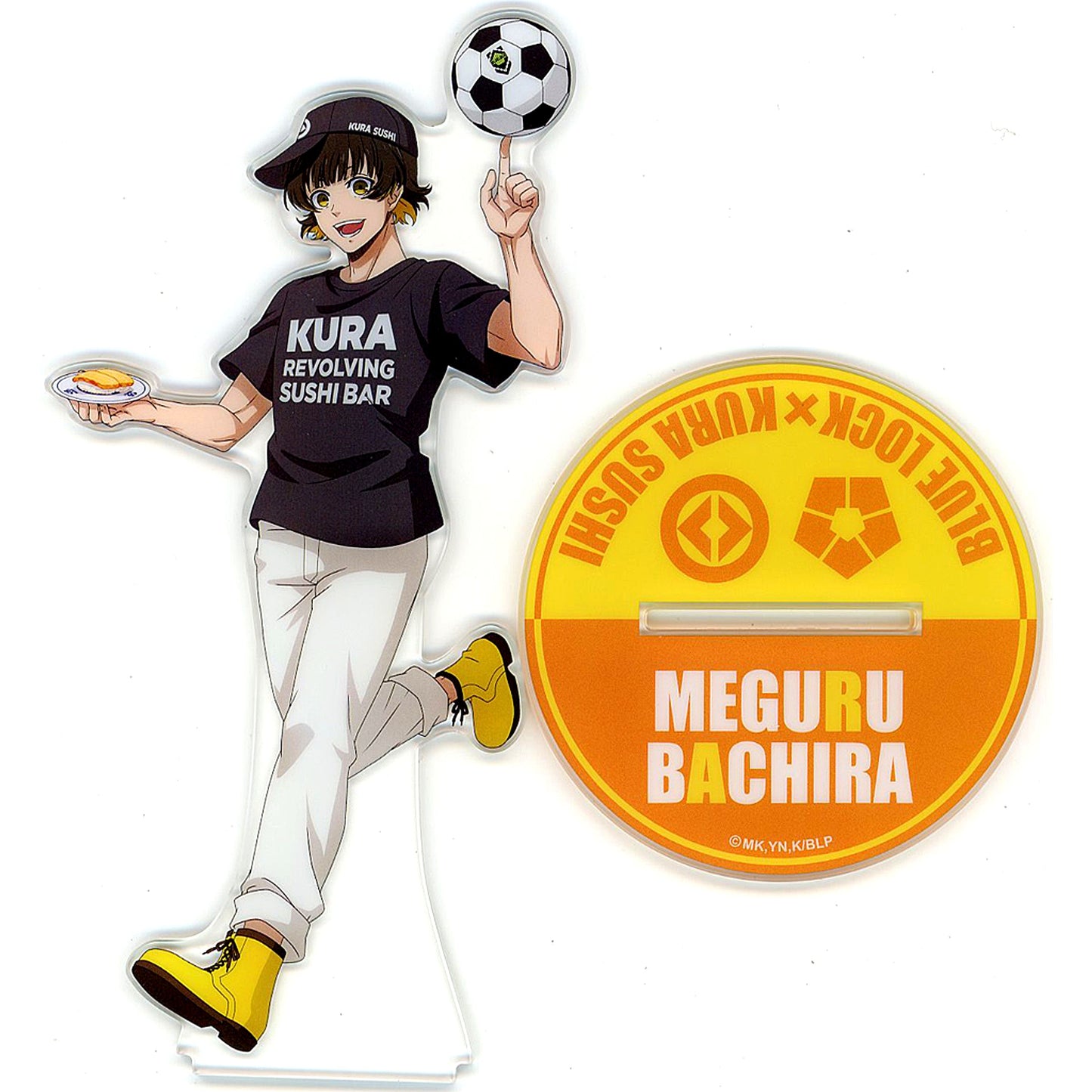 Meguru Bachira Blue Lock x Muten Kura Sushi New Year Goods Set Acrylic Stand [USED]