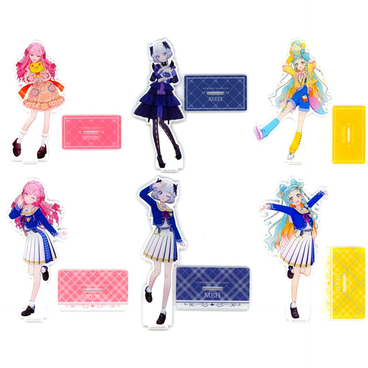 Set of 6 Acrylic Plate with Stand Aikatsu Academy! Namco Limited [USED]